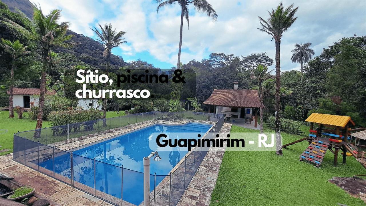 Paradisiaco, Piscina E Churrasqueira Em Guapimirim Buitenkant foto